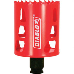 Freud - 2-1/4" Diam, 2-3/8" Cutting Depth, Hole Saw - Bi-Metal Saw, Toothed Edge - Exact Tooling