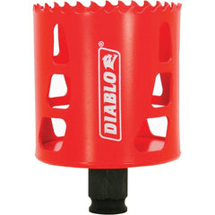 Freud - 2-1/2" Diam, 2-3/8" Cutting Depth, Hole Saw - Bi-Metal Saw, Toothed Edge - Exact Tooling