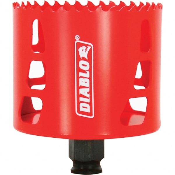 Freud - 3-1/8" Diam, 2-3/8" Cutting Depth, Hole Saw - Bi-Metal Saw, Toothed Edge - Exact Tooling