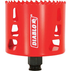 Freud - 3-1/8" Diam, 2-3/8" Cutting Depth, Hole Saw - Bi-Metal Saw, Toothed Edge - Exact Tooling