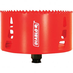 Freud - 5" Diam, 2-3/8" Cutting Depth, Hole Saw - Carbide-Tipped Saw, Toothed Edge - Exact Tooling