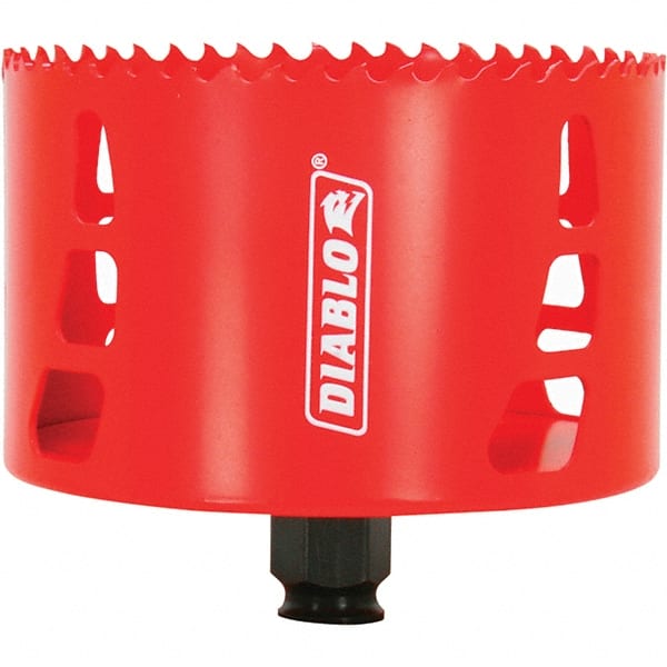 Freud - 4-1/8" Diam, 2-3/8" Cutting Depth, Hole Saw - Bi-Metal Saw, Toothed Edge - Exact Tooling