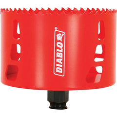 Freud - 4-1/8" Diam, 2-3/8" Cutting Depth, Hole Saw - Bi-Metal Saw, Toothed Edge - Exact Tooling