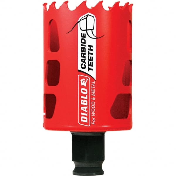 Freud - 1-7/8" Diam, 2-3/8" Cutting Depth, Hole Saw - Carbide-Tipped Saw, Toothed Edge - Exact Tooling