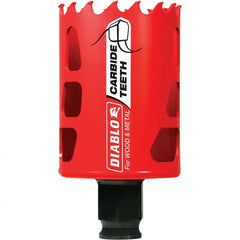 Freud - 1-7/8" Diam, 2-3/8" Cutting Depth, Hole Saw - Carbide-Tipped Saw, Toothed Edge - Exact Tooling