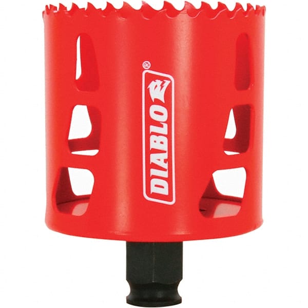 Freud - 2-5/8" Diam, 2-3/8" Cutting Depth, Hole Saw - Bi-Metal Saw, Toothed Edge - Exact Tooling