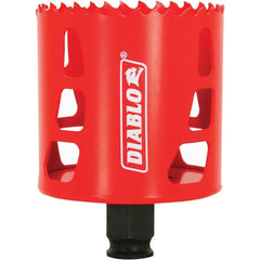 Freud - 2-5/8" Diam, 2-3/8" Cutting Depth, Hole Saw - Bi-Metal Saw, Toothed Edge - Exact Tooling