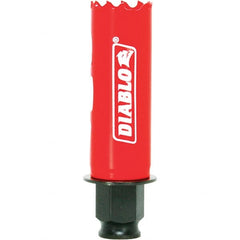 Freud - 1" Diam, 2-3/8" Cutting Depth, Hole Saw - Bi-Metal Saw, Toothed Edge - Exact Tooling