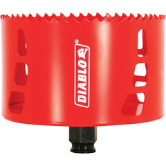 Freud - 4-1/4" Diam, 2-3/8" Cutting Depth, Hole Saw - Bi-Metal Saw, Toothed Edge - Exact Tooling