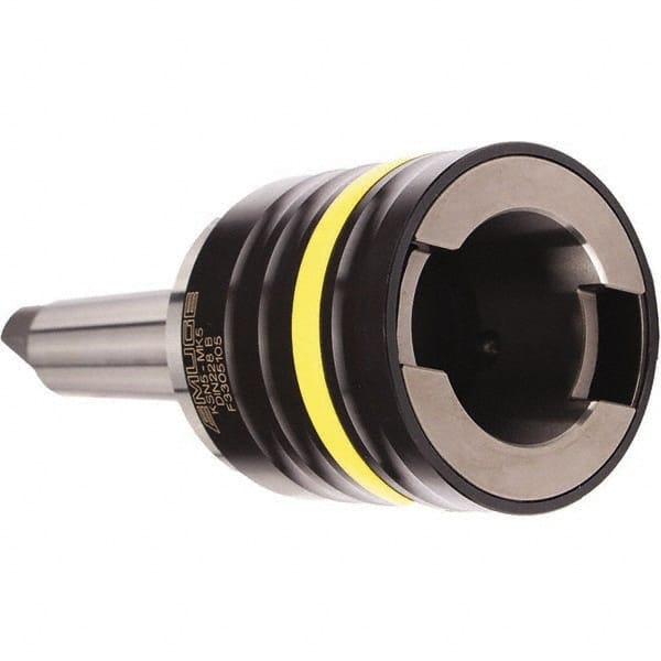 Emuge - 6MT Taper Shank Tension & Compression Tapping Chuck - M22 Min Tap Capacity, 118.5mm Projection, Size 5 Adapter, Quick Change - Exact Tooling