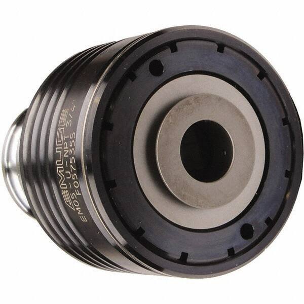 Emuge - 1.1024" Tap Shank Diam, 0.8661" Tap Square Size, #5 Tapping Adapter - 2.9528" Projection, 4.0158" Tap Depth, 5.4331" OAL, 2.3622" Shank OD, Through Coolant, Series EM05-U - Exact Tooling