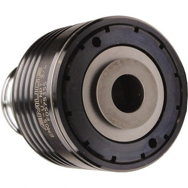 Emuge - 1.2598" Tap Shank Diam, 0.9449" Tap Square Size, #5 Tapping Adapter - 2.9528" Projection, 4.0945" Tap Depth, 5.4331" OAL, 2.3622" Shank OD, Through Coolant, Series EM05-U - Exact Tooling