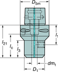 C8A3912019075 CAPTO ADAPTER - Exact Tooling