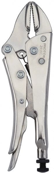 Proto - 7" OAL Straight Jaw Locking Pliers - 1/2" Jaw Width, 1-1/2" Jaw Depth, Steel Handle - Exact Tooling