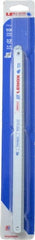 Lenox - 10" Long, 32 Teeth per Inch, Bi-Metal Hand Hacksaw Blade - Toothed Edge, 1/2" Wide x 0.025" Thick, Flexible - Exact Tooling