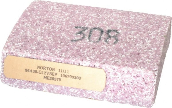 Norton - 5" Wide x 6" High x 1-1/2" Thick Grinding Segment - Ceramic, 30 Grit, Hardness G, Blue Print No. ME20579 - Exact Tooling