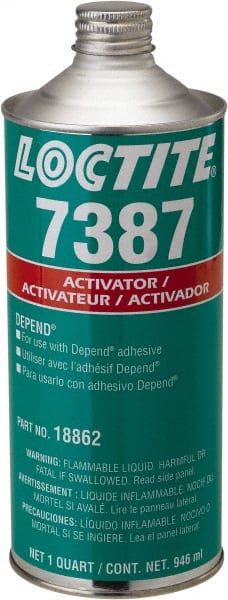Loctite - 32 Fl Oz, Amber Adhesive Activator - Exact Tooling