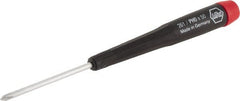 Wiha - #0, 5-11/16" OAL, Standard Phillips Screwdriver - 2" Blade Length, Ergonomic Handle - Exact Tooling