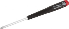 Wiha - #1, 6-11/16" OAL, Standard Phillips Screwdriver - 2-3/8" Blade Length, Ergonomic Handle - Exact Tooling