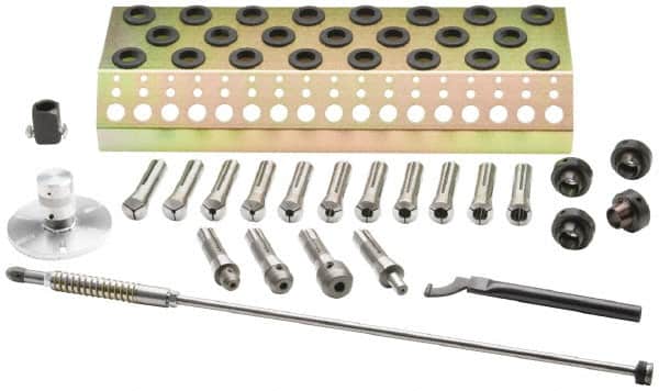 Mach-1 - 1/8, 3/16, 1/4, 5/16, 3/8, 7/16, 1/2, 9/16, 5/8, 11/16, 3/4 Collets, R8 Quick Change Rotary Tooling Complete Kit - Exact Tooling