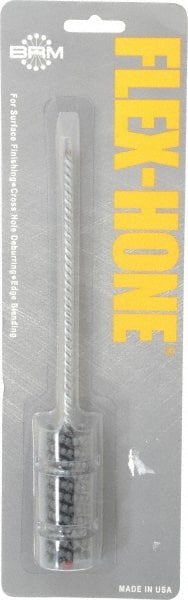 Brush Research Mfg. - 0.787" Bore Diam, 180 Grit, Silicon Carbide Flexible Hone - Extra Fine, 8" OAL - Exact Tooling