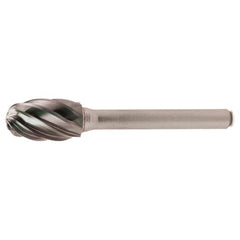 SE-5 Aluminum Cut Solid Carbide Bur-Egg Shape - Exact Tooling