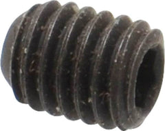 Value Collection - #10-32 UNF, 1/4" OAL, Flat Point Set Screw - Grade 8 Alloy Steel, 3/32" Key - Exact Tooling