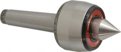 Rohm - MT3 Taper Shank, 2.362" Head Diam 500 Lb Capacity Live Center - 5,000 Max RPM, 1.661" Head Length, 63/64" Point Diam, 1.221" Point Len, 1,100 Lb Max Workpc, 6.319" OAL, Standard Point - Exact Tooling