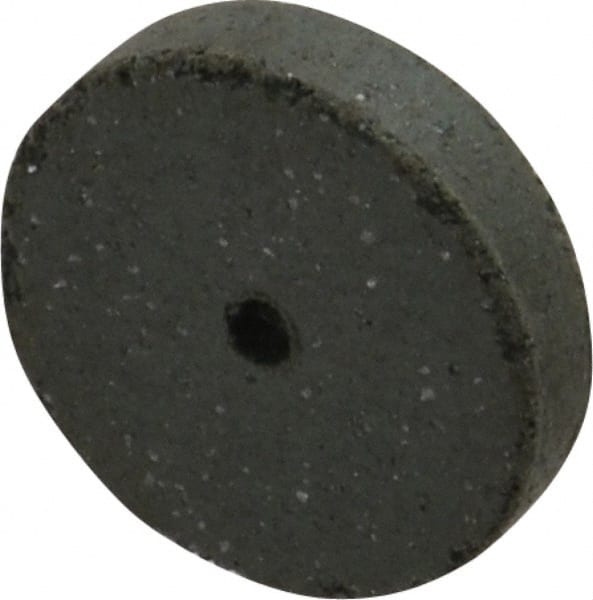Cratex - 5/8" Diam x 1/16" Hole x 1/8" Thick, Surface Grinding Wheel - Silicon Carbide, Coarse Grade, 25,000 Max RPM, Rubber Bond, No Recess - Exact Tooling