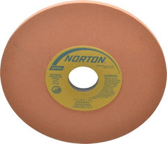 Norton - 7" Diam x 1-1/4" Hole x 1/4" Thick, M Hardness, 220 Grit Surface Grinding Wheel - Aluminum Oxide, Type 1, Very Fine Grade, 3,600 Max RPM, Vitrified Bond, No Recess - Exact Tooling
