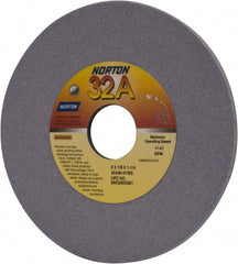 Norton - 6" Diam x 1-1/4" Hole x 1/8" Thick, K Hardness, 80 Grit Surface Grinding Wheel - Aluminum Oxide, Type 1, Medium Grade, 4,140 Max RPM, Vitrified Bond, No Recess - Exact Tooling