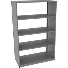 Tennsco - 5 Shelf Starter Open Steel Shelving - 48" Wide x 76" High x 24" Deep, Medium Gray - Exact Tooling