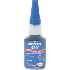 Loctite - 20gr Bottle Black Instant Adhesive - 480 PRISM 20G NON NSF LOCTIT PRISM INST ADH - Exact Tooling
