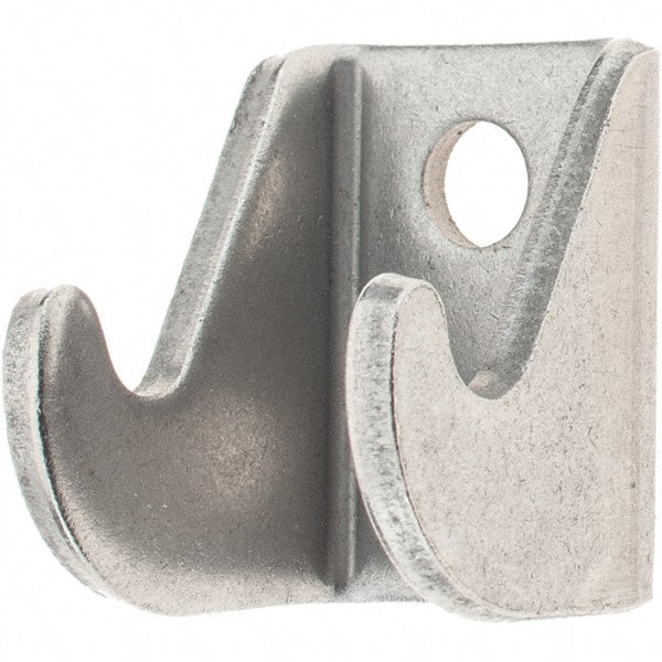 De-Sta-Co - 2,000 Lb Capacity, 0.16" Mounting Hole, Stainless Steel Clamp Latch Plate & Hook Assembly - 1-1/2" Base Length x 1.19" Base Width - Exact Tooling