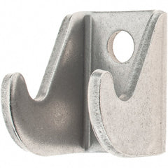 De-Sta-Co - 2,000 Lb Capacity, 0.16" Mounting Hole, Stainless Steel Clamp Latch Plate & Hook Assembly - 1-1/2" Base Length x 1.19" Base Width - Exact Tooling