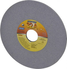 Norton - 7" Diam x 1-1/4" Hole x 1/8" Thick, I Hardness, 60 Grit Surface Grinding Wheel - Aluminum Oxide, Type 1, Medium Grade, 3,275 Max RPM, Vitrified Bond, No Recess - Exact Tooling