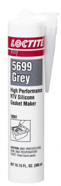 Loctite - 300ml High Performance RTV Silicone Gasket Maker - -75 to 625°F, Grey, Comes in Cartridge - Exact Tooling