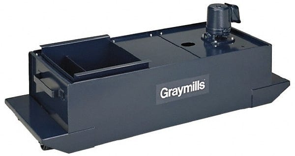 Graymills - 21 Gallon Tank Capacity, Coolant Pump - 44" Tank Length x 16" Tank Width x 9-3/4" Tank Height - Exact Tooling
