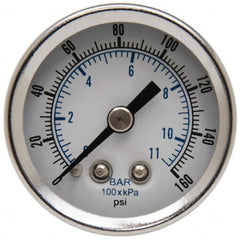 Parker - FRL Pressure Gauge - 1/8" NPT & 0-160 psi - Exact Tooling