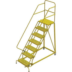 TRI-ARC - Rolling & Wall Mounted Ladders & Platforms Type: Stairway Slope Ladder Style: Forward Descent 50 Degree Incline - Exact Tooling