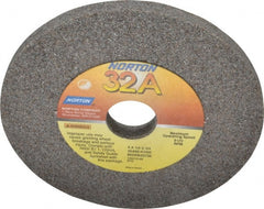 Norton - 60 Grit Aluminum Oxide Type 1 Internal Grinding Wheel - 4" Diam x 3/4" Hole x 1/4" Thick, 8,120 Max RPM, Type 1 Medium Grade, K Hardness, Vitrified Bond, No Recess - Exact Tooling