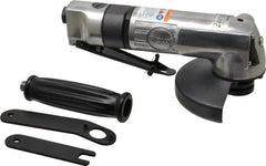 Sioux Tools - 4-1/2" Wheel Diam, 12,000 RPM, Pneumatic Angle & Disc Grinder - 5/8-11 Spindle, 13.2 CFM, Front Exhaust - Exact Tooling