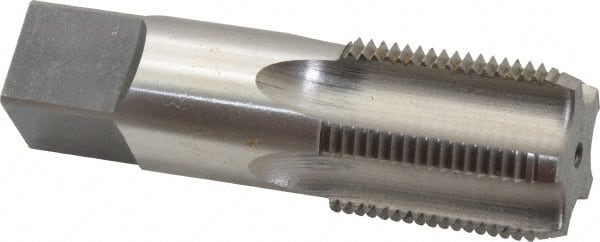 Reiff & Nestor - 3/4-14 NPS Thread, 5 Flute Standard Pipe Tap - 3-1/4" OAL, 1-3/8" Thread Length, 29/32" Shank Diam, Bright Finish, High Speed Steel - Exact Tooling