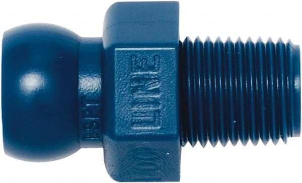 Loc-Line - 1/4" Hose ID, Male to Female Coolant Hose Connector - 1/8" BSPT, For Loc-Line Modular Hose Systems - Exact Tooling