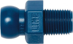 Loc-Line - 1/4" Hose ID, Male to Female Coolant Hose Connector - 1/8" BSPT, For Loc-Line Modular Hose Systems - Exact Tooling