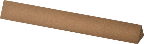 Norton - 6" Long x 3/4" Wide x 3/4" Thick, Aluminum Oxide Sharpening Stone - Triangle, Medium Grade - Exact Tooling