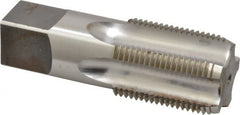 Reiff & Nestor - 1 - 11-1/2 NPS Thread, 5 Flute Standard Pipe Tap - 3-3/4" OAL, 1-3/4" Thread Length, 1-1/8" Shank Diam, Bright Finish, High Speed Steel - Exact Tooling