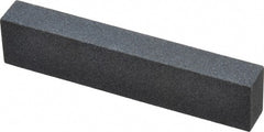 Norton - 3-1/2" Long x 3/4" Wide x 1/2" Thick, Silicon Carbide Sharpening Stone - Rectangle, Medium Grade - Exact Tooling