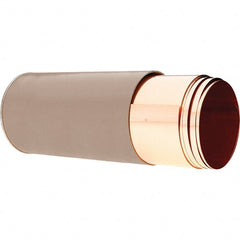Precision Brand - 100 Inch Long x 6 Inch Wide x 0.005 Inch Thick, Roll Shim Stock - Copper - Exact Tooling