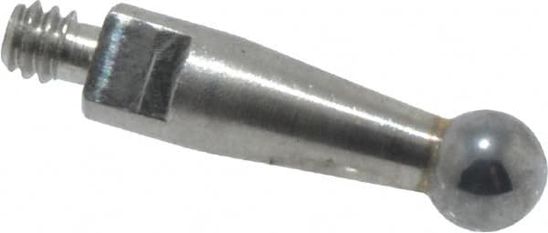 Mitutoyo - 2mm Ball Diam, Carbide, Ball Test Indicator Contact Point - 9.2mm Contact Point Length, Use with Mitutoyo 513 Series Dial Test Indicators - Exact Tooling